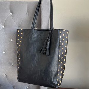 Black & Yellow Polka Dot Purse